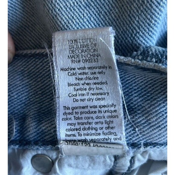 Pacsun 90s Baggy Cargo Jeans Y2K Mid Rise Light Wash 090223 Size 28 x 30 READ - Picture 4 of 9